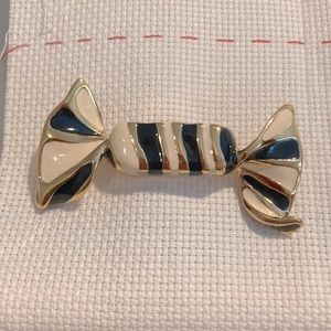 Signed Vintage St John “candy wrapper” pin. Excellent condition